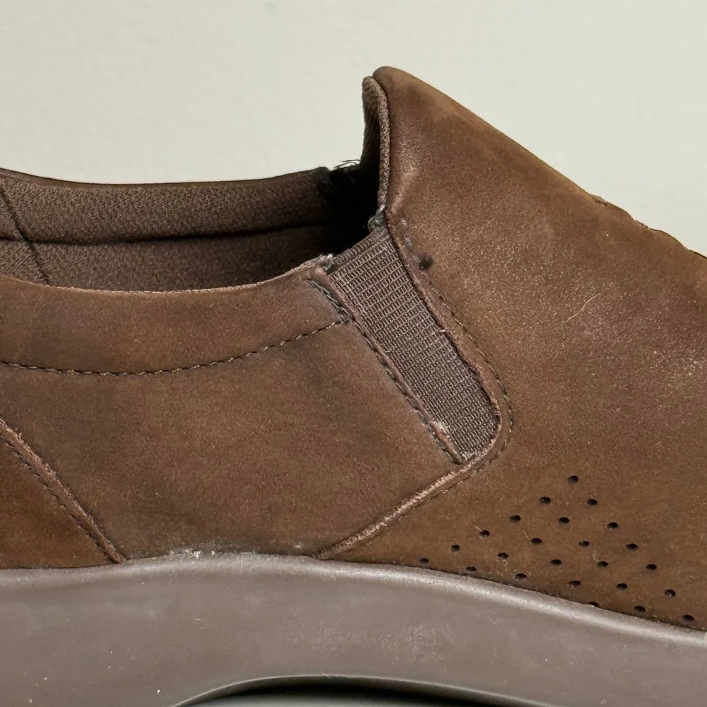 SAS Womens Viva-N Slip On Loafer 10 N Brown‎ Suede Soft Step Comfort Shoes